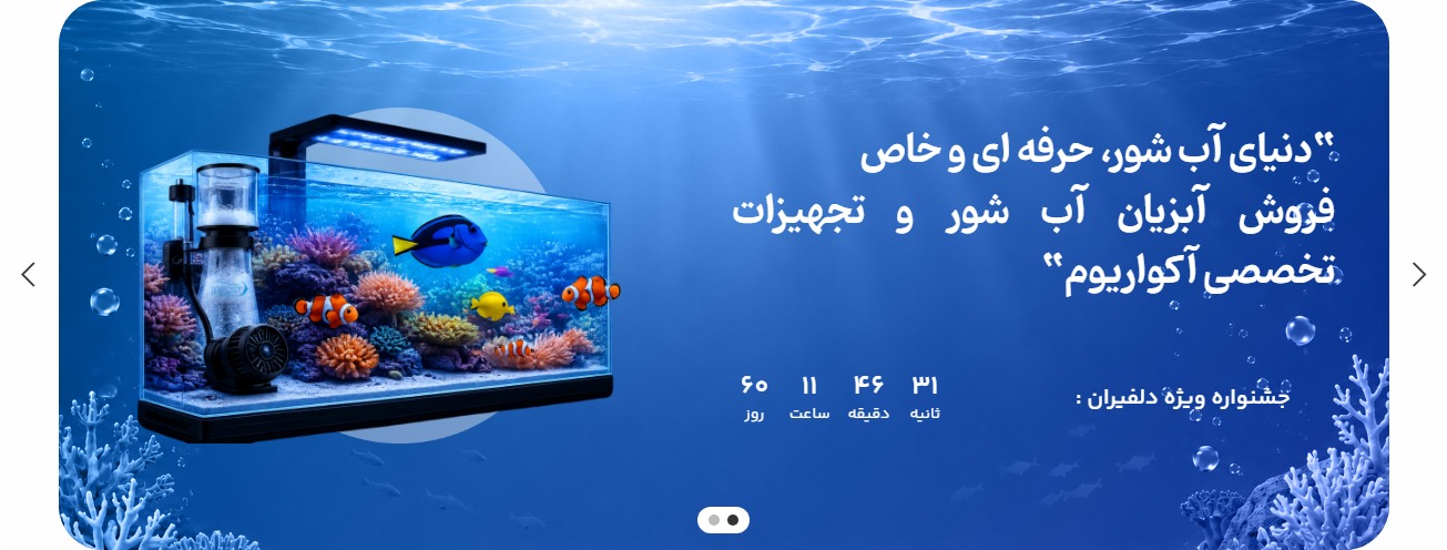 نمای وبسایت دلفیران؛ نسخه جدید